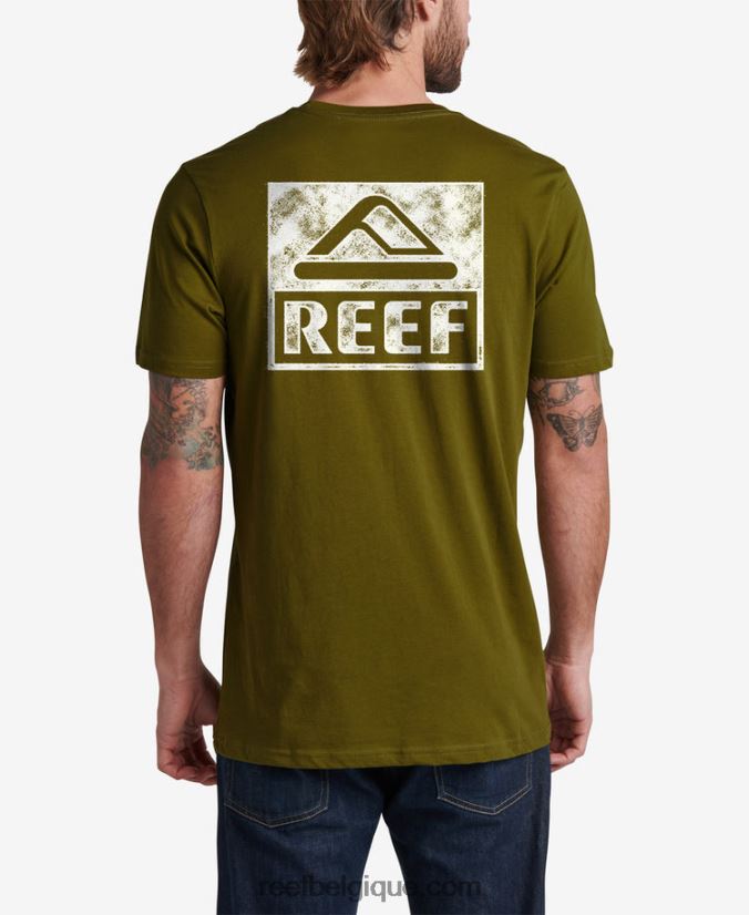 Hommes Reef avocat t-shirt à manches courtes wellie 2H4Z0V581