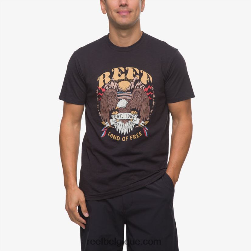 Hommes Reef caviar t-shirt liberté à manches courtes 2H4Z0V566