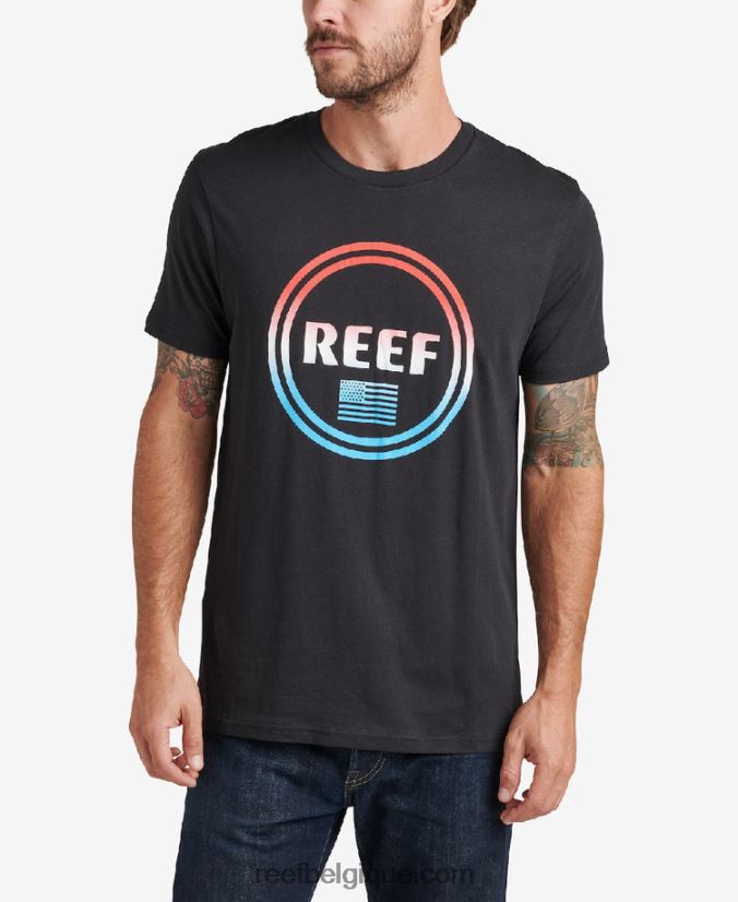 Hommes Reef caviar t-shirt à manches courtes scintillant 2H4Z0V607