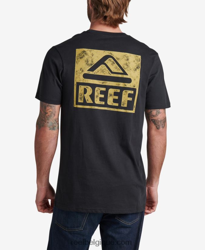 Hommes Reef caviar t-shirt à manches courtes wellie 2H4Z0V561