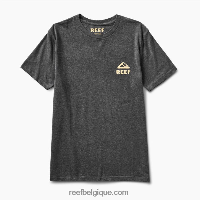 Hommes Reef charbon de bruyère t-shirt abra à manches courtes 2H4Z0V606