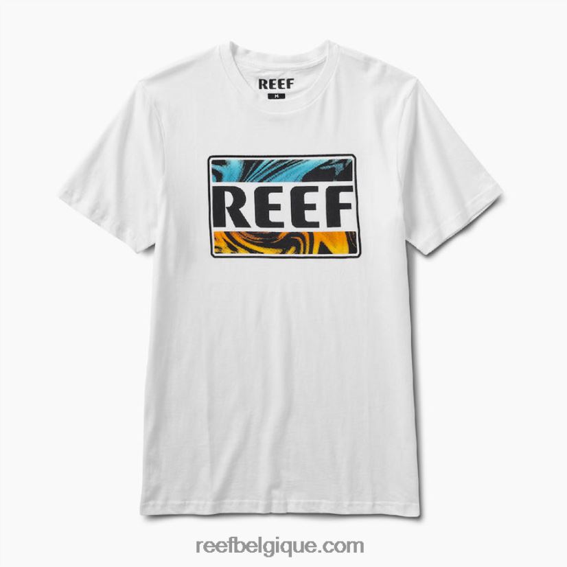 Hommes Reef guimauve t-shirt bengale à manches courtes 2H4Z0V617