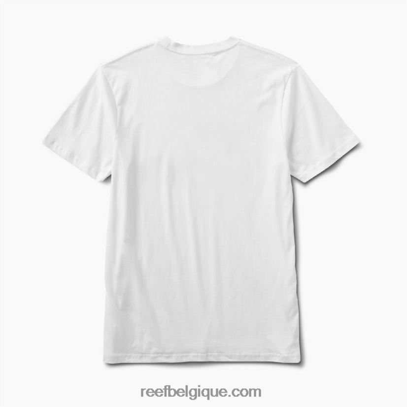 Hommes Reef guimauve t-shirt bengale à manches courtes 2H4Z0V617