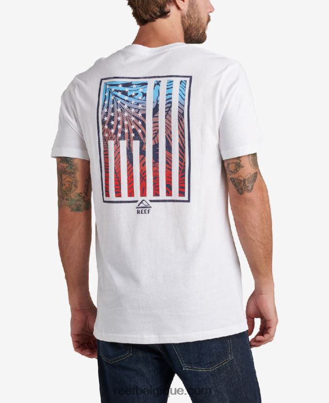 Hommes Reef guimauve t-shirt jamison à manches courtes 2H4Z0V553