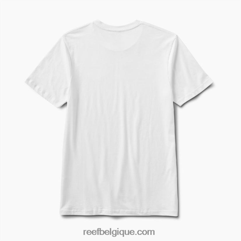 Hommes Reef guimauve t-shirt à manches courtes lucis 2H4Z0V571