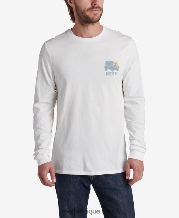 Hommes Reef guimauve t-shirt à manches longues copen 2H4Z0V623