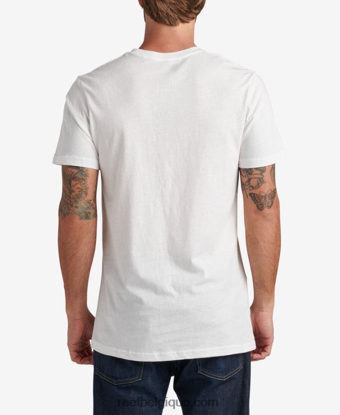 Hommes Reef guimauve t-shirt pilote à manches courtes 2H4Z0V605