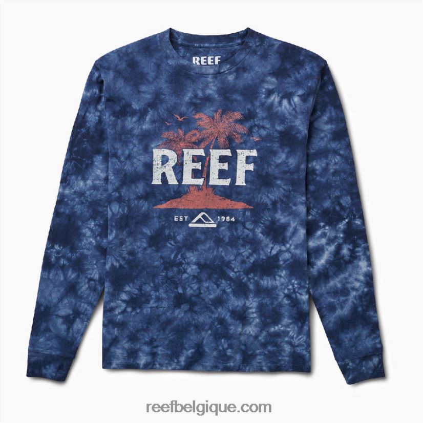 Hommes Reef marine t-shirt intel à manches courtes tie-dye 2H4Z0V626