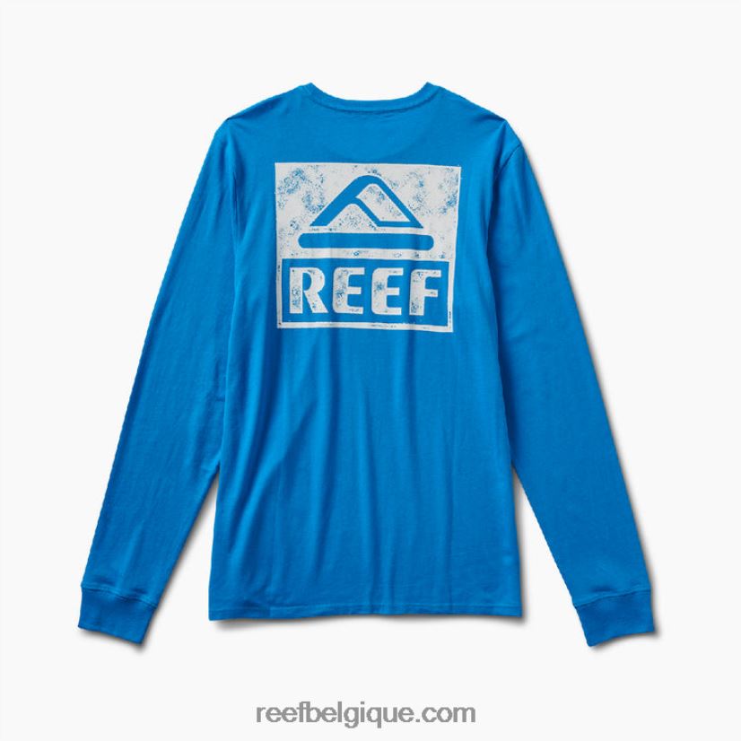 Hommes Reef océan hawaïen t-shirt graphique à manches longues wellie 2H4Z0V603