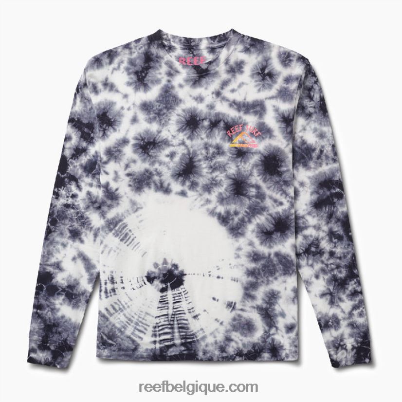 Hommes Reef orchidée t-shirt tie-dye sinistre à manches longues 2H4Z0V622