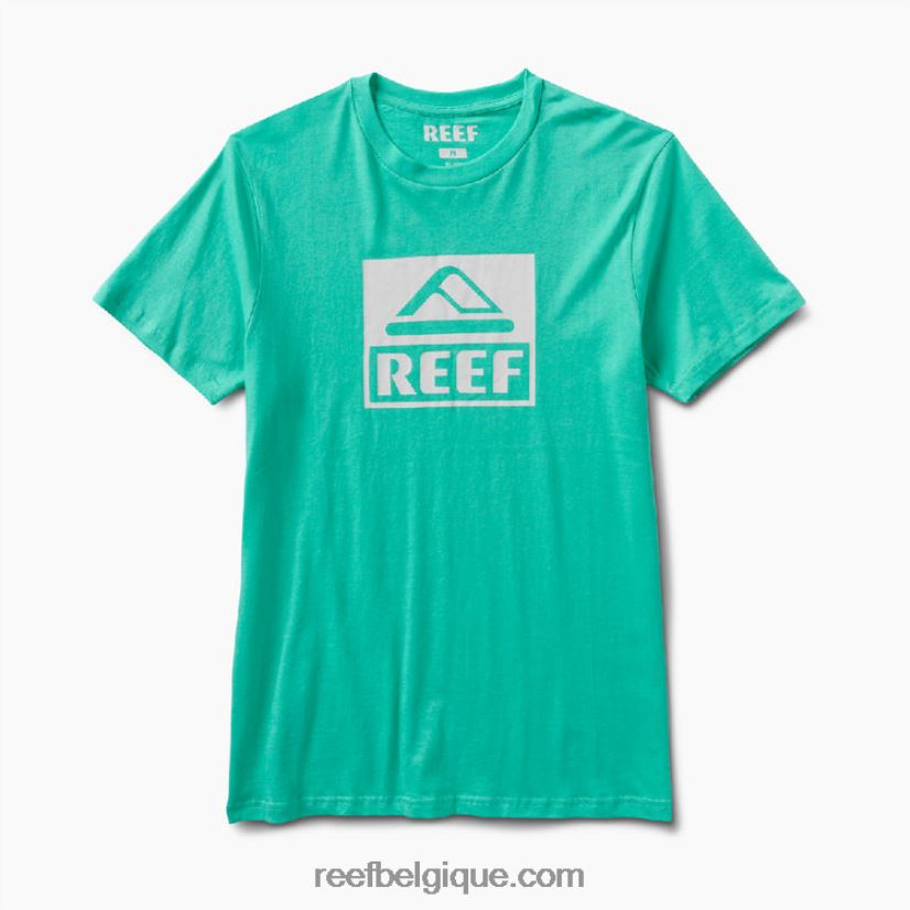 Hommes Reef vert électrique t-shirt pilote à manches courtes 2H4Z0V583