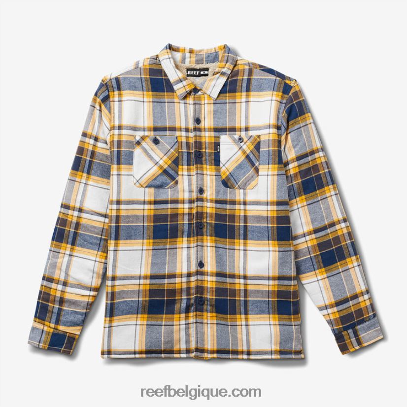 Hommes Reef Bleu indigo veste à manches longues hickman 2H4Z0V730