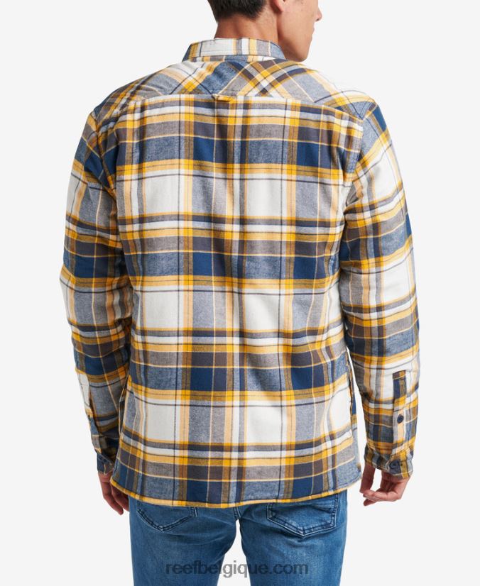 Hommes Reef Bleu indigo veste à manches longues hickman 2H4Z0V730