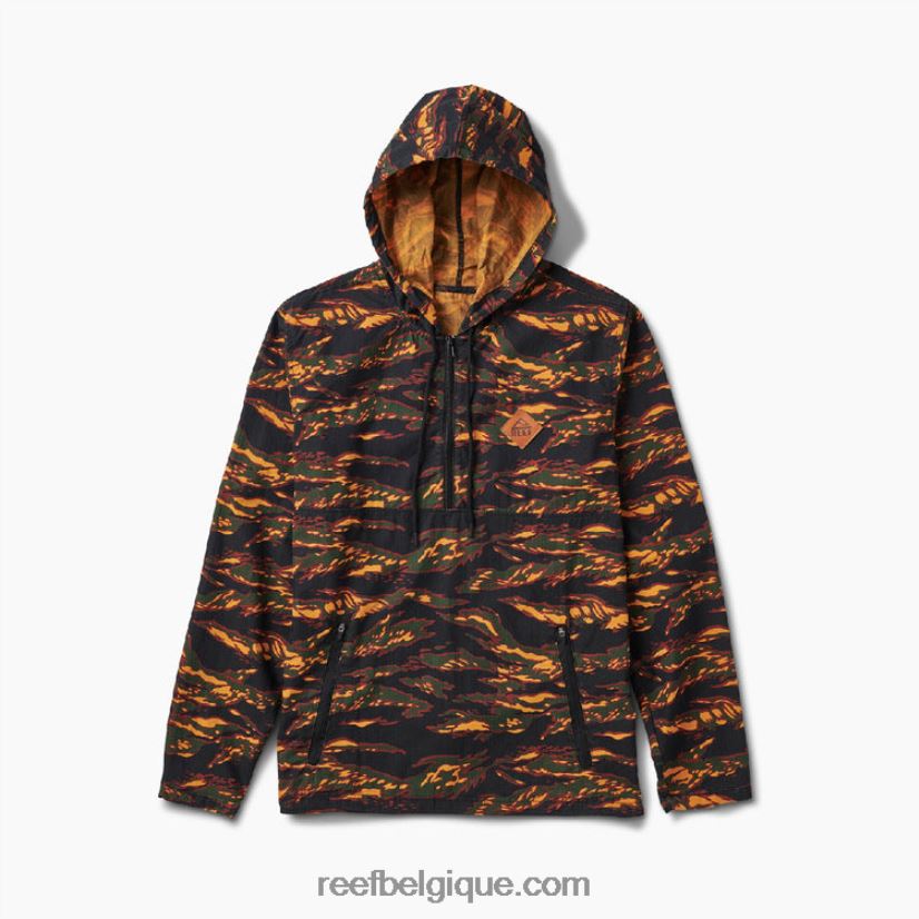 Hommes Reef camouflage veste à enfiler demi-zippée hensler 2H4Z0V745